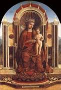 Gentile Bellini The Virgin and Child Enthroned painting